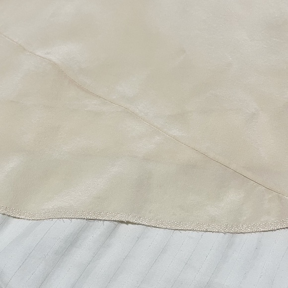 Aritzia Wilfred Silk Sleeveless Tie Waist Racerback Midi Dress Ivory Size Small - Picture 10 of 15